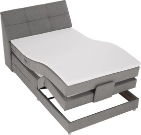 Pat electric reglabil, cu arcuri, gri, 120x200, GERONA NEW