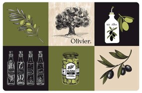 Suport pentru farfurii 28.5x44 cm Olive – douceur d'intérieur