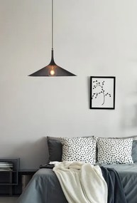Lustră pe cablu KIRUNA 1xE27/40W/230V d. 50 cm neagră