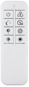 Lustra LED aplicata cu telecomanda INVERTINA aurie