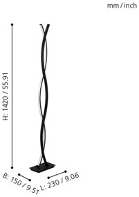 Eglo 99319 - Lampadar LED LASANA LED/32W/230V