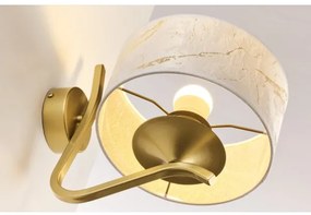 Jupiter 2111 - Aplică de perete KASZMIR 1xE27/15W/230V alb/auriu/decor de marmură