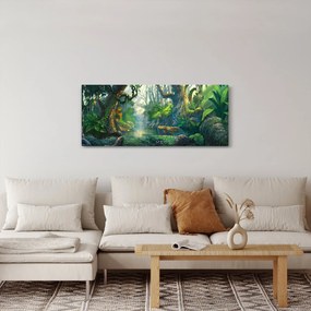 Tablou - Ilustrare pădure tropicală (120x50 cm)