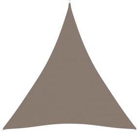 Parasolar, gri taupe, 4x4x4 m, tesatura oxford, triunghiular Gri taupe, 4 x 4 x 4 m
