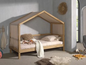 Set FORREST OAK format dintr-un Pat copii Vipack (90 x 200 cm) și un set textil asortat.