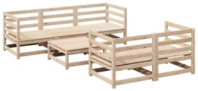 3299286 vidaXL Set canapea de grădină, 6 piese, lemn masiv de pin