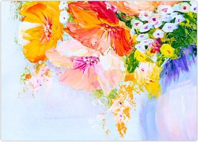 Tablou - Flori,pictură (70x50 cm)