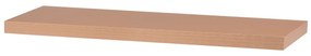 Etajeră de perete din fag natural, 80 x 24 x 4 cm, fag