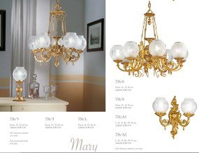 Aplica de perete LUX design clasic realizata manual Mary