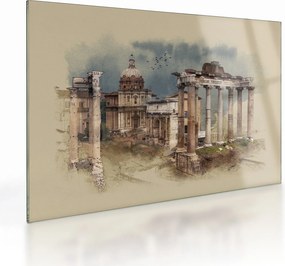 Tablou pe sticlă - Forumul Roman, Roma, Italia (70x50 cm)