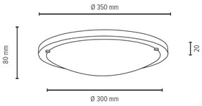 Plafonieră Spot-Light 4753474 FRIDA 2xE27/40W/230V