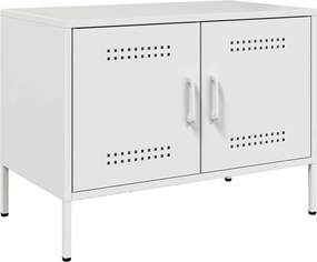 vidaXL Dulap TV, alb, 68x39x50,5 cm, oțel