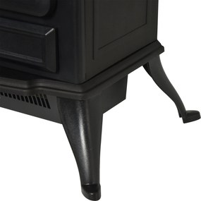 Semineu Electric cu Efect Flacara soba electrica de Podea aparat de incalzire electric 42x28x55cm Negru HOMCOM | Aosom Romania