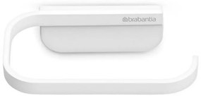 Suport hartie igienica Brabantia MindSet 1005666, Acoperit mineral, Elemente de fixare ascunse, Alb
