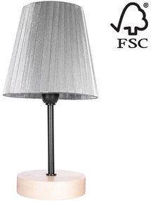 Lampă de masă Spot-Light 7771960 MILA 1xE14/25W/230V mesteacăn – certificat FSC