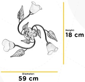 Plafonieră VANDA 3xE14/6W/230V ONLI