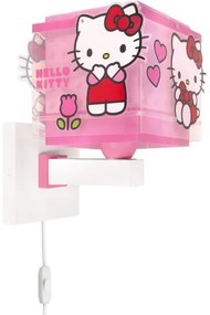 Dalber 73269 - Lampă de perete pentru copii HELLO KITTY 1xE27/15W/230V, roz