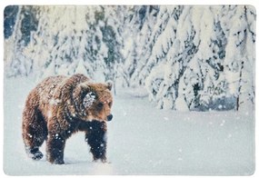 Covoras de Craciun WILD IN WHITE 38x58 cm - mai multe variante Varianta: Urs