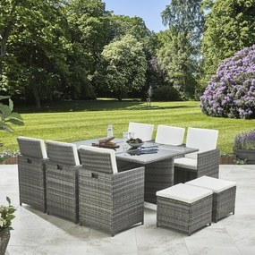 Set mobilier de grădină din ratan Avenberg DETROIT - Gri