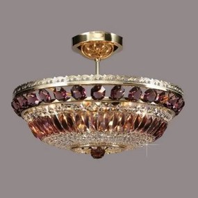 Plafonier cristal Bohemia L15 365/06/6 amethyst