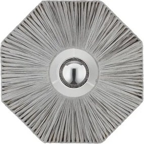 Aplica de perete cu design texturat ELVIO gri 30cm