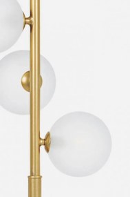 Lampadar trepied balls, 5 becuri, soclu G9, max 3W, auriu