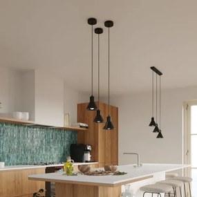 Lustră pe cablu TALEJA 1xE27/60W/230V neagră Sollux SL.0985