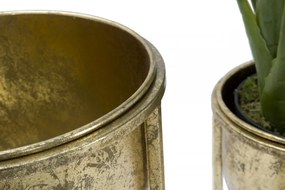 Set 2 suporturi pentru ghivece aurii din metal, ∅ 27 - ∅ 21,5 cm, Glam Mauro Ferretti