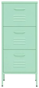 Dulap de depozitare, menta, 42,5x35x101,5 cm, otel Verde menta, 1