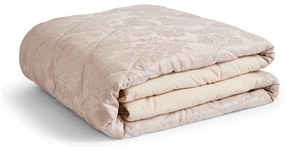 Cuvertură bej matlasată din damasc 240x260 cm Damask Jacquard – Catherine Lansfield