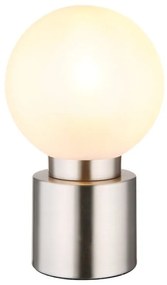 Veioza, lampa de masa design modern Marka nichel, opal