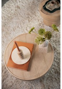 Măsuță de cafea în culoare naturală rotundă cu aspect de piatră ø 80 cm Noble – Zuiver