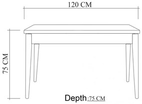 Set masa si scaune (6 piese) Costa 1053 - 2 AB