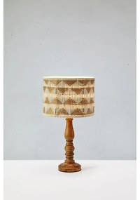 Veioză maro/în culoare naturală cu abajur textil/cu abajur din iută (înălțime 45 cm) Ano – Markslöjd