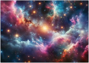 Tablou pe sticlă - Univers întunecat (70x50 cm)