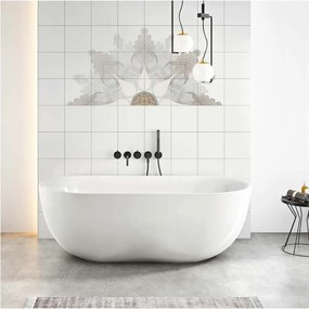Cada freestanding Florida Aura Slim 170 ovala cu instalatie completa alb