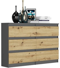 Comoda practică R-120 - diverse variante de culori antracit mix artisan