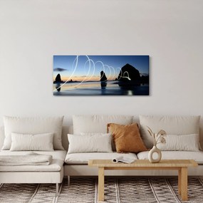 Tabloul - plaja în apus de soare (120x50 cm)