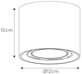Spot LED dimabil Lucide 09921/12/30 FEDLER 1xGU10/12W/230V negru