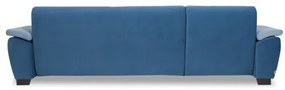 Coltar Extensibil Stanga Novara, Albastru, 309 x 172 x 90 Cm