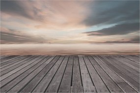 Tablou - Pier la apus de soare (90x60 cm)