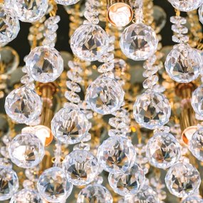 Plafonieră de cristal Orion DLU 2378/9/62 GLORIA 9xG9/40W/230V d. 62 cm auriu