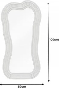 Oglinda de perete decorativa Alice II 100cm greige