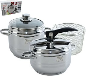 Orion Oală sub presiune DUO PROFI cu coş din inox