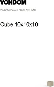 Ghiveci plante design decorativ modern interior / exterior CUBE mini 10x10x10cm