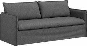 vidaXL Canapea Gri închis 196 x 82 x 85 cm țesătură