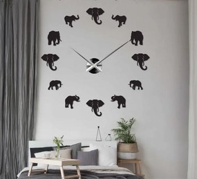 SENTOP | Sentop - Ceas de perete modern pe perete de elefant și aur SZ070