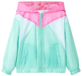 Jachetă pentru copii cu glugă și fermoar, multicolor, 92