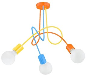 Lustră aplicată pentru copii TANGO 3xE27/15W/230V colorat