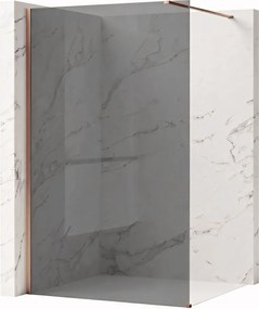 Paravan de dus Rea Flexi Grey / Brush Copper 80